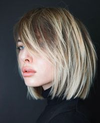 Messy Bob with Bangs Haircut Idea