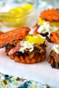 Sweet Potato Pulled Pork Sliders