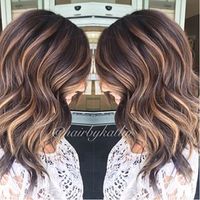 Deep brown with balayage