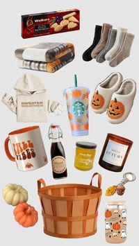 fall gift basket inspo | boo basket inspo | autumn | gifts | basket | september | october | november | pumpkin