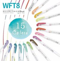 Zebra Mildliner Double Ended Brush Pen 15 Colors | A Lot Mall