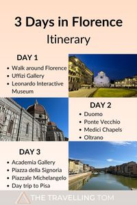 Want to know how to spend 3 days in Florence? This Florence itinerary will show you all the best things to do in Florence and all the places you should check out in this beautiful city in Italy such as the Uffizi Gallery, Doumo and Academia Gallery! Save the pin and click to pin to discover more!