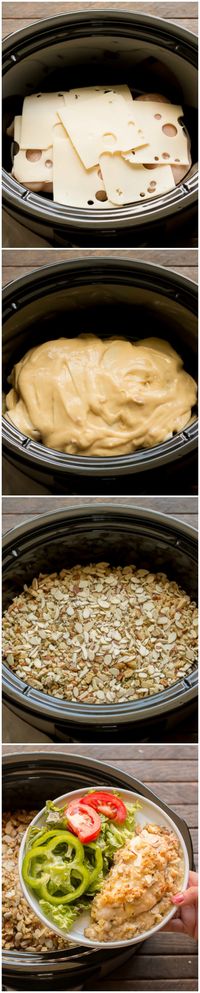 Slow Cooker Alpine Chicken. This easy one pot meal is a must try!