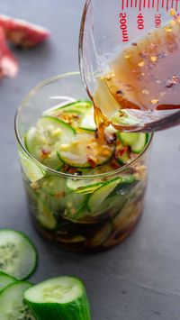 Asian Pickled Cucumbers - Cooking Like Kate