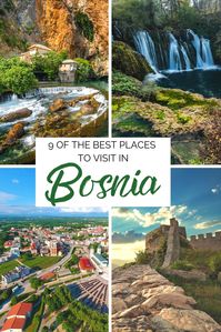 Waterfalls, a monastery built into a cliff and enchanting towns are just some of the highlights of this itinerary, which covers some of the best places to visit in #Bosnia.  #Travel | #Europe | #Balkans