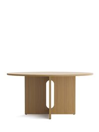 Androgyne, Dining Table, Ø150 cm, Natural Oak Base, Natural Oak Top - TABLES - FURNITURE - Shop | MENU