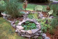 3 tier concrete bird bath with succulents - Google Search