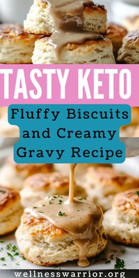 Looking for a delicious low-carb breakfast option? Try this keto biscuits and gravy recipe! These fluffy almond flour biscuits paired with rich, creamy sausage gravy are the perfect comfort food without the carbs. Ideal for anyone on a ketogenic diet, this easy-to-follow recipe will quickly become a breakfast favorite. Pin now to save for later!