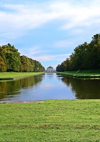 Main approach at Schloss Nymphenburg Palace in Munich, Germany