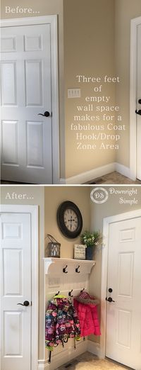 Downright Simple: Mudroom Entryway - Maximizing a Small Space