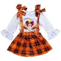 Turkey Plaid Suspender Set