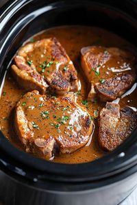 3-ingredient slow cooker pork chop recipe