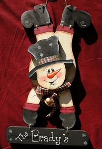 customizable snowman hangs in doorway or on anywhere in yo… | Flickr