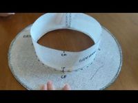 Millinery/HATmaking 101: Assembling the Buckram Pieces - YouTube