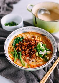 Feb 23, 2021 - Tan Tan Ramen is a spicy, incredibly tasty Japanese ramen noodle soup, based on Chinese Dan Dan Noodles. It's also surprisingly easy to make!