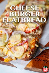 Cheeseburger Flatbreads | 12 Tomatoes