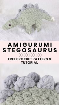 This dinosaur pattern is a FREE pattern on my blog and YouTube channel. This dinosaur pattern would be very beginner friendly, and I think you will LOVE the outcome! I hope you enjoy this FREE pattern & tutorial