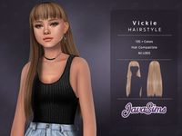 The Sims Resource - Vickie (Hairstyle)