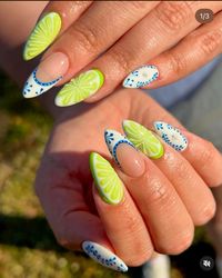 Cute actylic nails designs