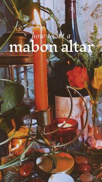 A beginner witch's guide to Mabon altars, for the Autumn equinox.