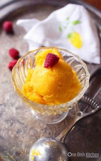 Mango Sorbet For One