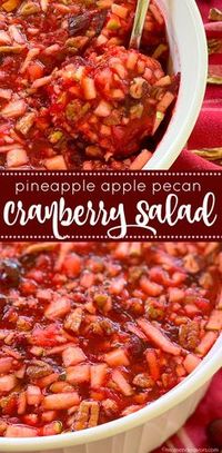 Cranberry Apple Pineapple Salad - Mom Endeavors