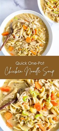 Quick One-Pot Chicken Noodle Soup