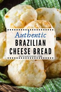 Brazilian Cheese Bread is the softest, gooiest, most flavorful cheese bread you will ever taste. Whether you eat Pão de Queijo as a snack, breakfast, or with a meal, it always hits the spot. Plus, it's a big part of Brazilian food culture, so it's extra special to enjoy! Overall, this authentic Pão de Queijo is simply awesome—it's tasty, satisfying, and a true Brazilian classic!