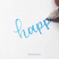 Faux calligraphy video | lettering video | learn lettering and Calligraphy and follow me on Instagram @vialdesigns