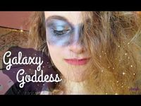 Watch over the galaxy with this easy look! . Free tutorial with pictures on how to create an eye makeup look in under 30 minutes using foundation makeup, eyeshadows, and powder. Inspired by halloween and galaxy print. How To posted by Cheryl . in the B...