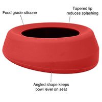 Kurgo Splash Free Wander Water Bowl, No Spill Dog Travel Bowl, Portable No Mess