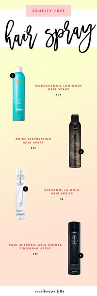 Some great cruelty-free hairspray options!