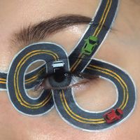 6,803 Likes, 64 Comments - lucia perešová (@geminiblush) on Instagram: “playground glam 🚗🚕🚙 using @visiondirect lenses and @kryolanofficial aquacolors! also if you could…”