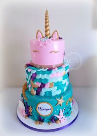 Unicorn Mermaid Cake