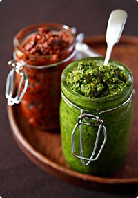 For your entertaining needs.    "A PESTO WITH PEDIGREE"                      A Sicilian Nut Pesto & Pesto Rosso