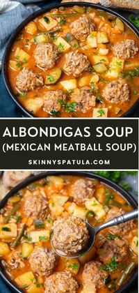 Albondigas Soup (Mexican Meatball Soup)