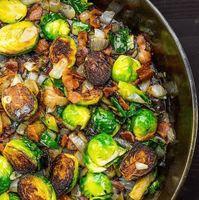 keto Roasted Brussels Sprouts with Bacon ⋆ Diet keto