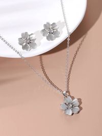 3pcs Flower Decor Jewelry Set | SHEIN