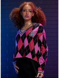 Monster High Argyle Skimmer Girls Sweater