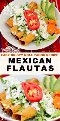 Crispy fried corn tortillas… Do I need to say more? Delicious Flautas or Crispy Tacos are tightly rolled tacos with beef filling, wrapped in a crispy, golden fried tortilla. They’re made quick and extra easy with these simple tips, and guaranteed to win over any crowd!