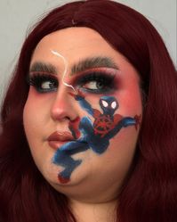 #intothespiderverse #marvelstudios #marvel #makeup #makeupoftheday #makeupideas #makeuplover