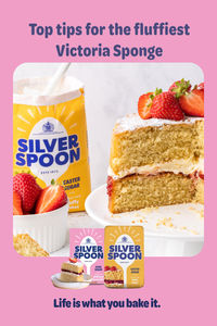 Silver Spoon are sharing their top cake tips and tricks to make the best victoria sponge cake recipe. Learn how to make your cake more moist and how to get your cake to rise like a showstopper. Using Silver Spoon will help you achieve the fluffiest Victoria Sponge cake. 