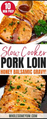 Slow Cooker Pork LoinCrockpot Pork Chops Slow Cooker Pulled Pork Crockpot Pork Tenderloin Sausage And Peppers Baked Chicken Legs Taco Salad Halibut Recipe Sirloin Steak Fresh Salsa Sauteed Eggplant  - It’s that time of year when we’re all craving easy, comforting, and flavorful meals, and my slow cooker pork loin checks all the boxes! I had an older version of this pork recipe here on Wholesome Yum for a few years, but to be honest, I was never really happy with it and it was long overdue for re