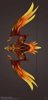 ArtStation - Gold Artifact Bow Blizzard-Fan Art, Rebekah Madsen