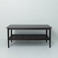 Wood & Cane Coffee Table Black - Hearth & Hand™ With Magnolia: Farmhouse Style, Stained Wood Veneer, Metal Hardware : Target