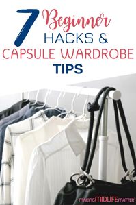 Too much stuff and still nothing to wear? Maybe you need to declutter your closet and embrace a more minimalist approach to style. Check out these beginner capsule wardrobe tips that will help you create looks you love fast! #declutter #minimalist #capsulewardrobe #fashion #style