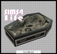 Cat Coffin Bed | Sims41ife on Patreon