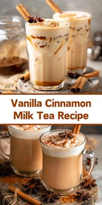 Treat yourself to a delightful twist on traditional milk tea with our Vanilla Cinnamon Milk Tea Recipe! Rich vanilla pairs perfectly with spicy cinnamon, creating a comforting beverage you'll crave.