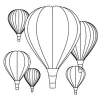 Hot Air Balloon Crafts and Hot Air Balloon Coloring Pages