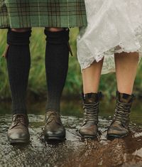 Bride and Groom shoes on Wedding Day.  Isle of Skye, Scotland ... photo by Dylan K via flickr